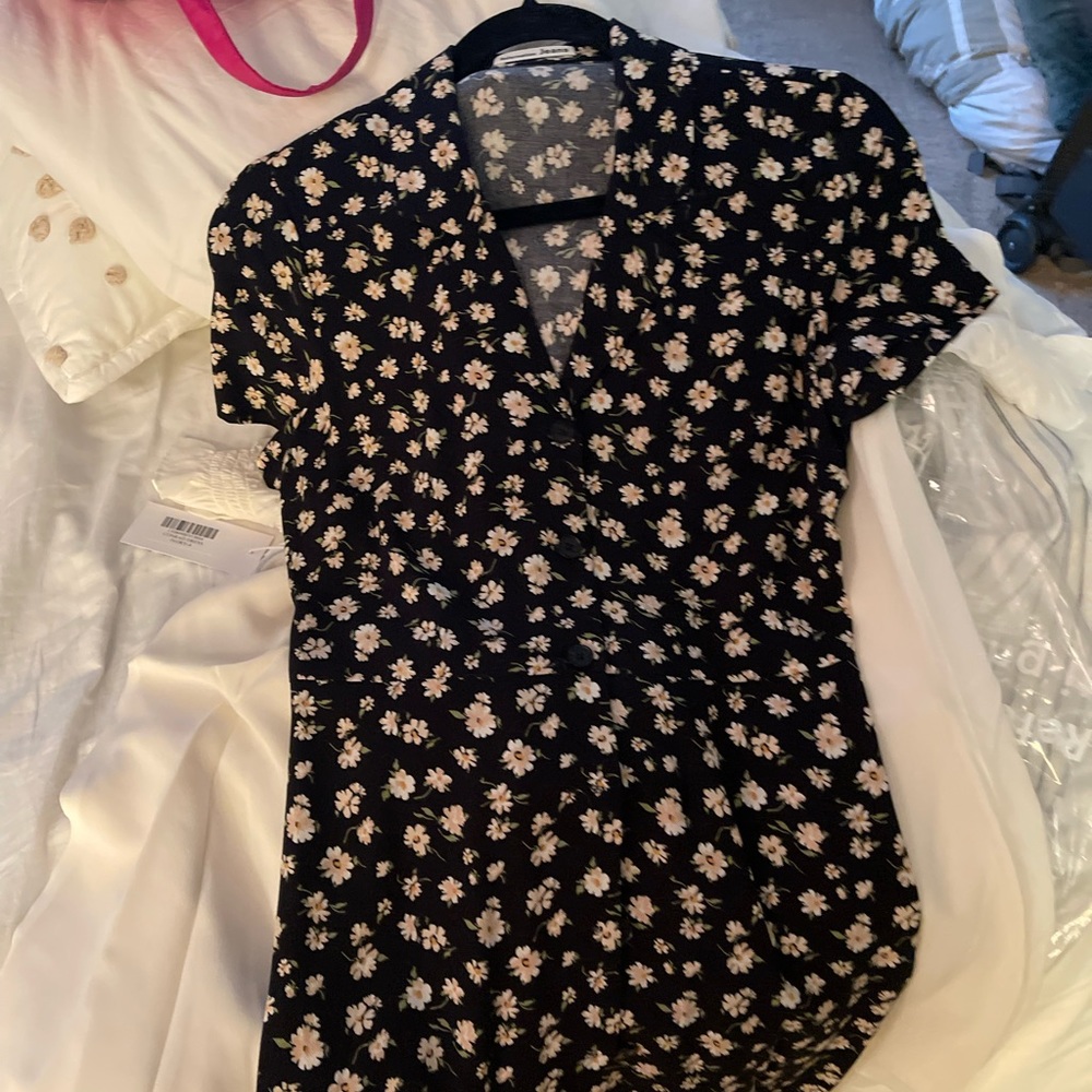 Reformation Hilde Dress in Black